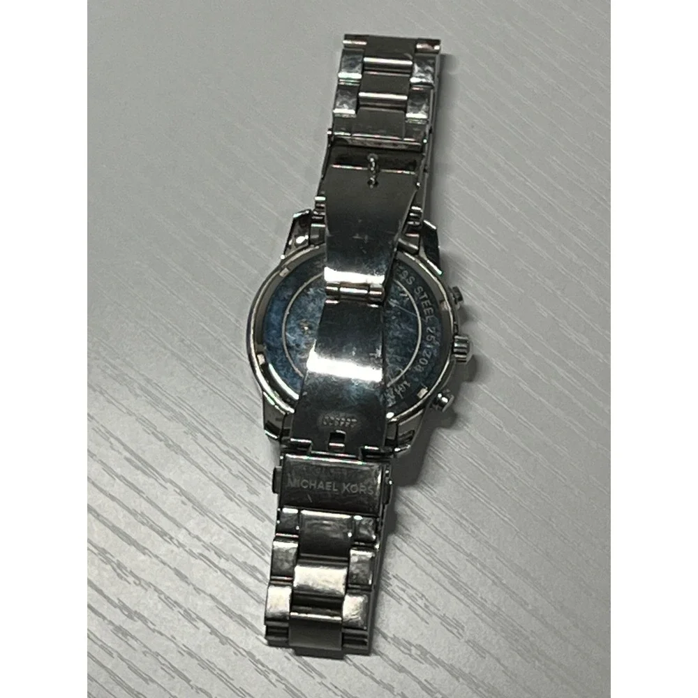 Michael Kors‎ MK-5725 Mercer Chronograph Silver Stainless Steel Watch 42mm